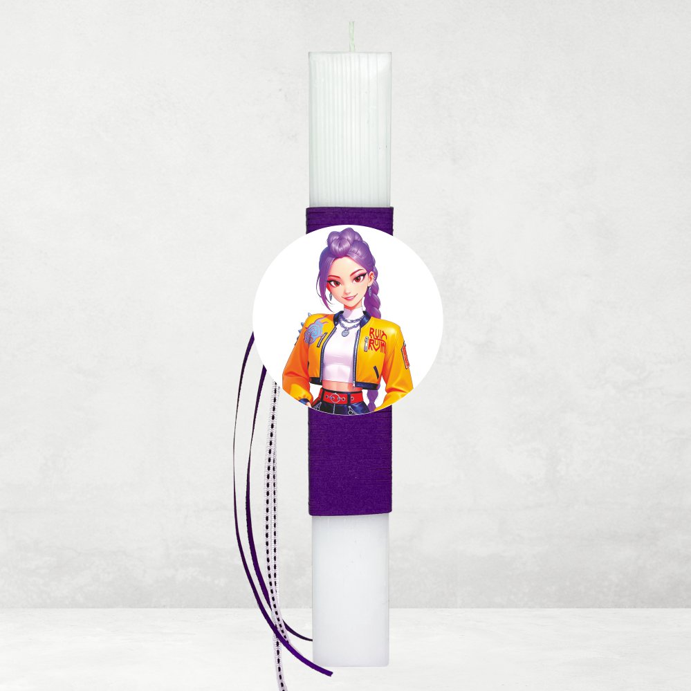 Πασχαλινή Λαμπάδα Χειροποίητη Rumi Huntrix