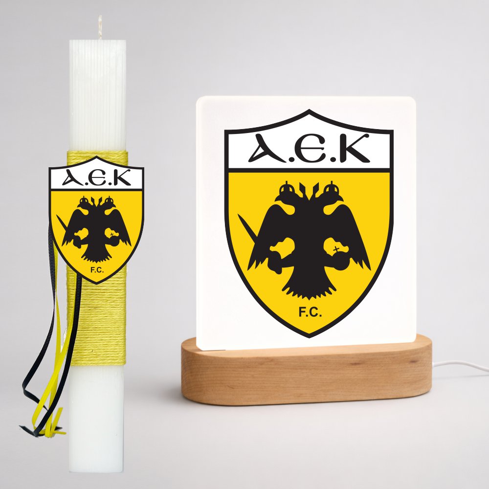 ESET-LA-LED-4 Set of Easter Candle and Led Light Base Άεκ - Image 1
