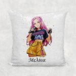 Personalised Sequin Pillowcase Mira Huntrix