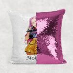 Personalised Sequin Pillowcase Mira Huntrix - Image 3